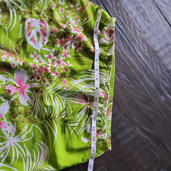Vintage green floral midi skirt - Picture 3 of 6